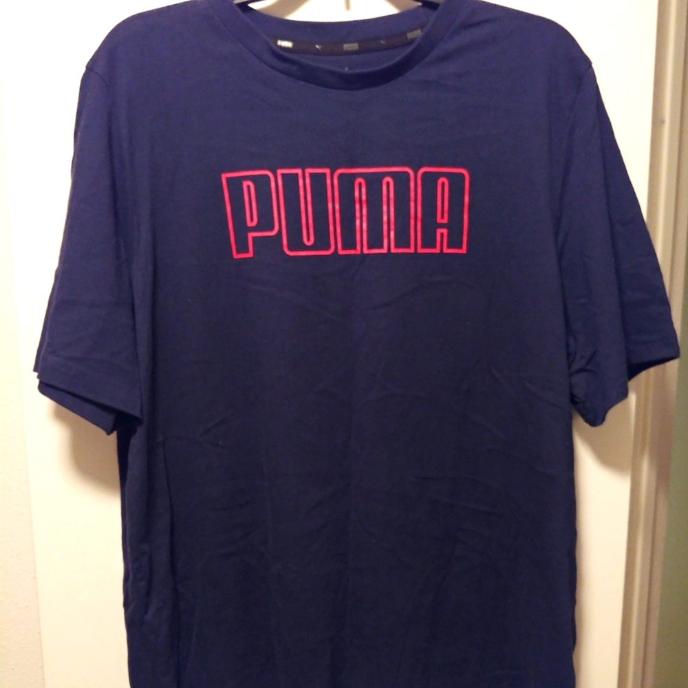 NWOT Navy Blue and Red Puma T-shirt